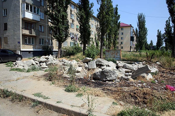 Территория нового сквера на пр. Петра  I до реконструкции