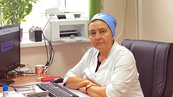Заведующая грудным отделением  ГБУ РД «Городская детская клиническая больница» Патимат Алиева